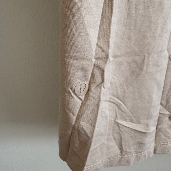 Lululemon Athletic Scoop Neck Short Sleeve Classic Fit Shirt Pink Tan Men’s Sz M - Picture 6 of 6